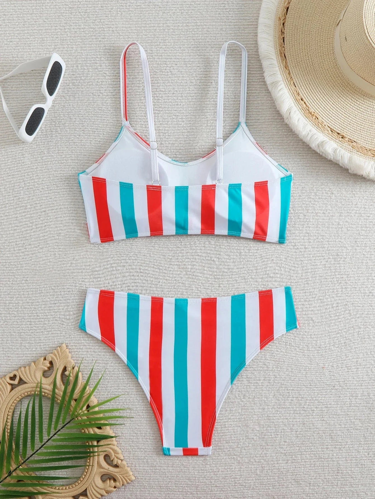 High Waist Bikini 2026 Women Strappy Swimsuit Sexy Striped Swimwear Female Bathers Bathing Swimming Swim Suit Summer Beachwear - A-1 Thread Vault