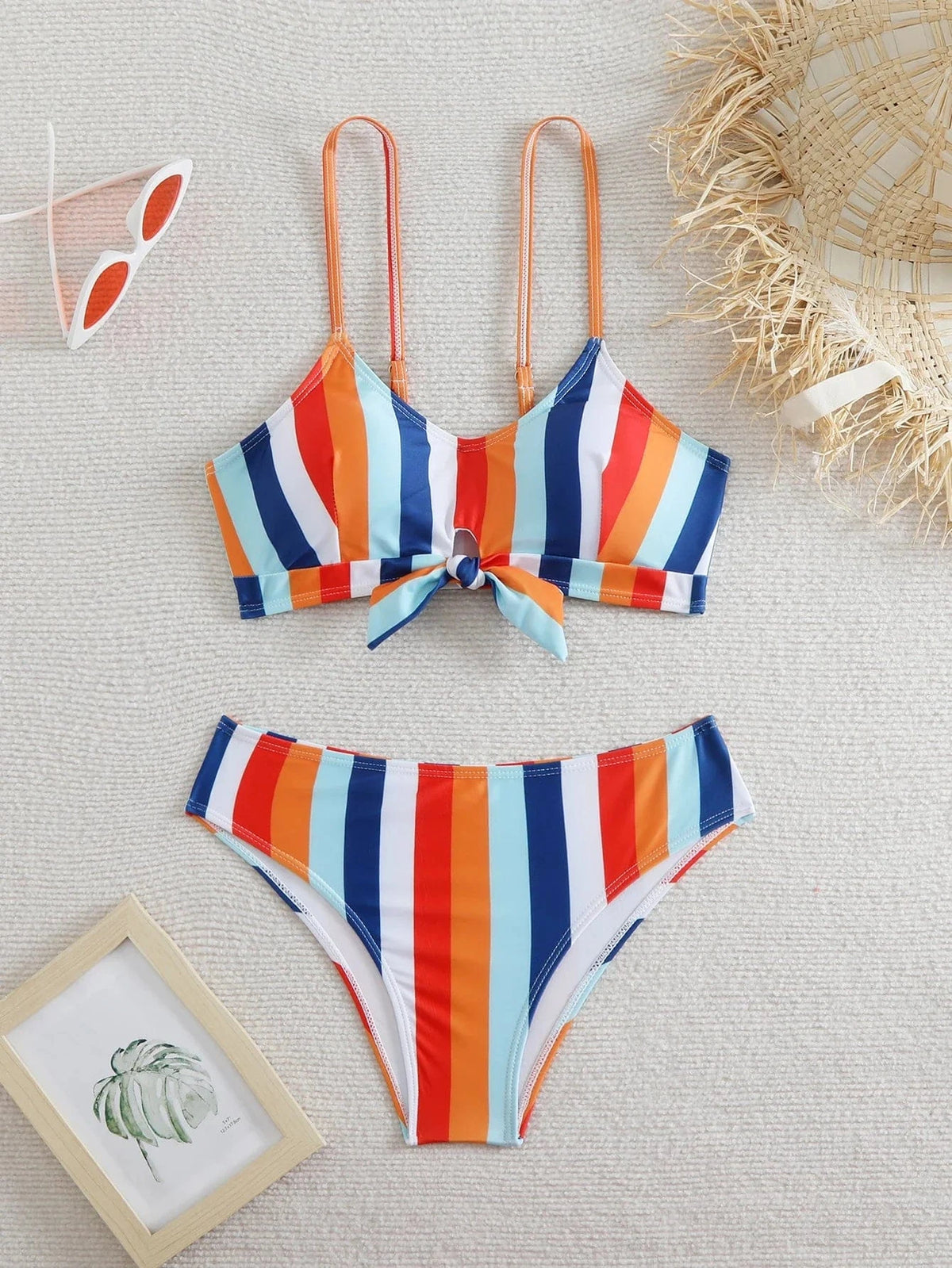 High Waist Bikini 2026 Women Strappy Swimsuit Sexy Striped Swimwear Female Bathers Bathing Swimming Swim Suit Summer Beachwear - A-1 Thread Vault
