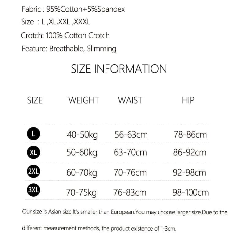 High Waist Cotton Women Panties Body Shaper Underwear Soft Sexy Ladies Slimming Briefs Breathable Female Lingerie Plus Size 3XL - A-1 Thread Vault