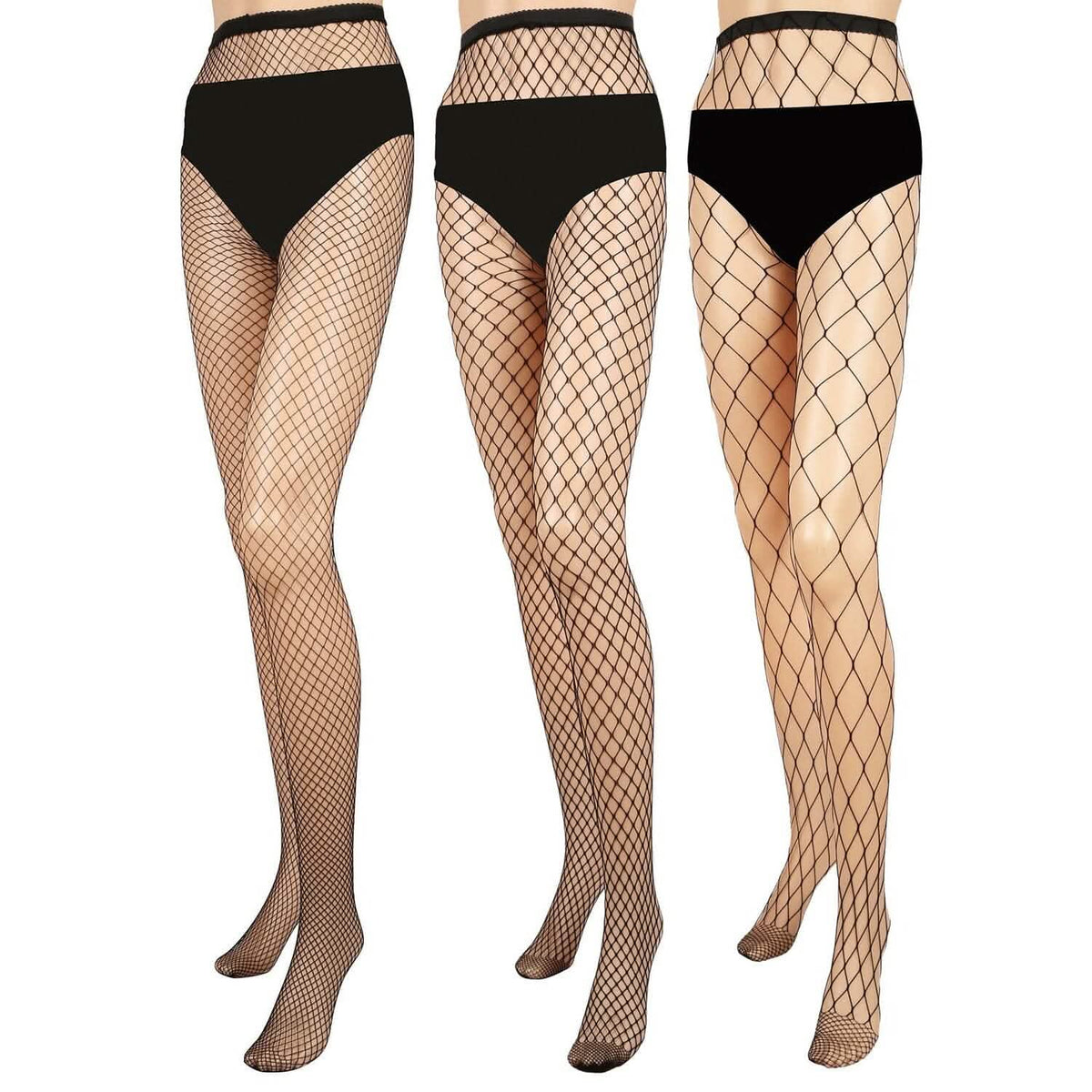 High Waist Pantyhose Stretchy Mesh Hollow Out Stockings - A-1 Thread Vault