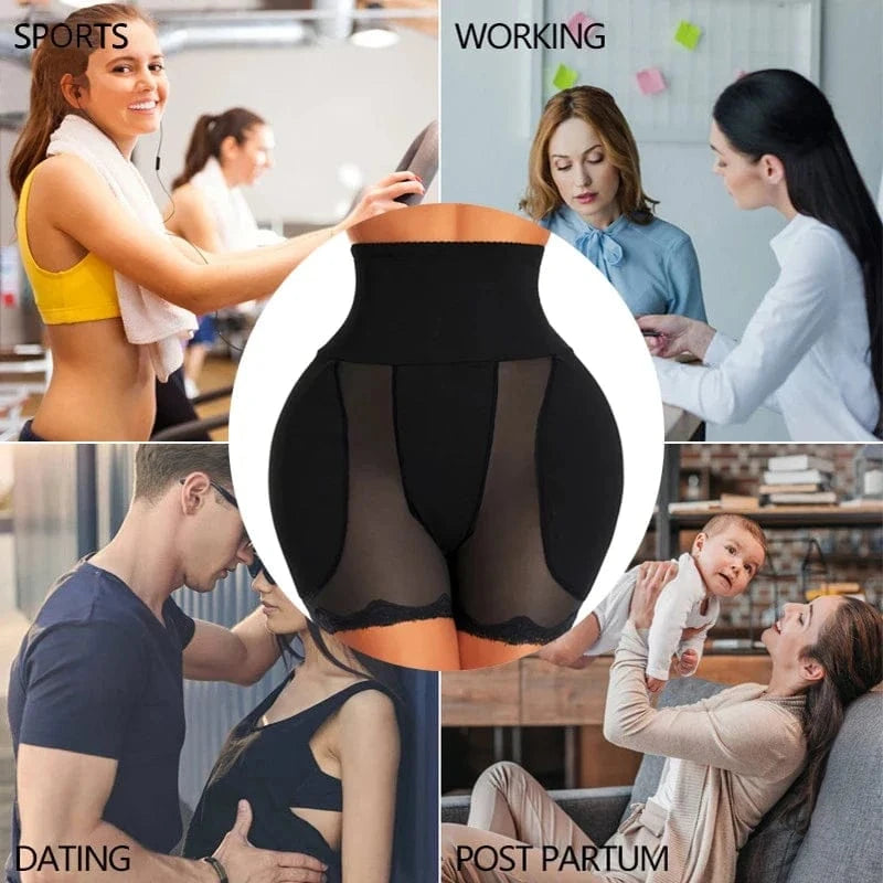 Hip Shapewear Panties Women Butt Lifter Shaper Panties Sexy Body Shaper Push Up Panties Hip Enahncer Shapewear with Pads - A-1 Thread Vault