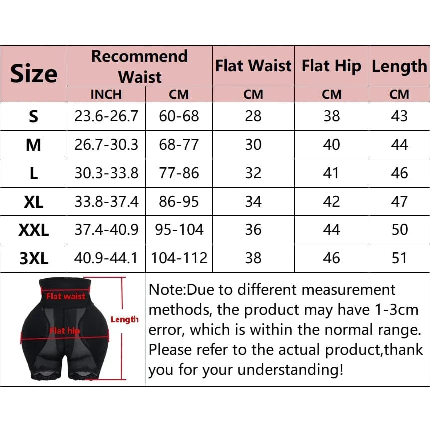 Hip Shapewear Panties Women Butt Lifter Shaper Panties Sexy Body Shaper Push Up Panties Hip Enahncer Shapewear with Pads - A-1 Thread Vault