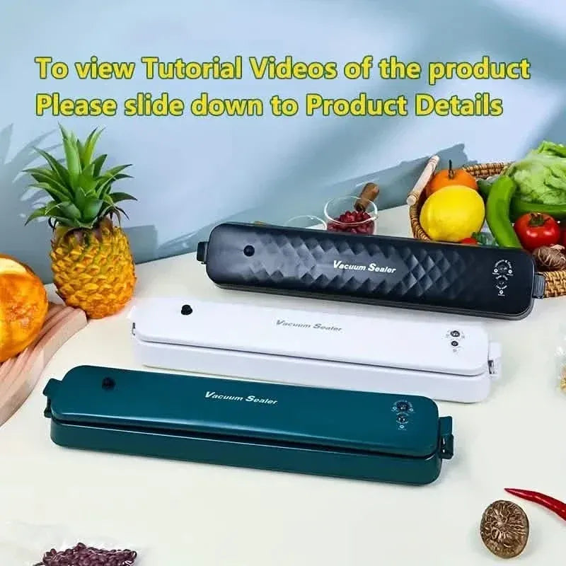 Home Automatic Food Sealer System-Dual Mode (Sealed & Vacuum) - A-1 Thread Vault