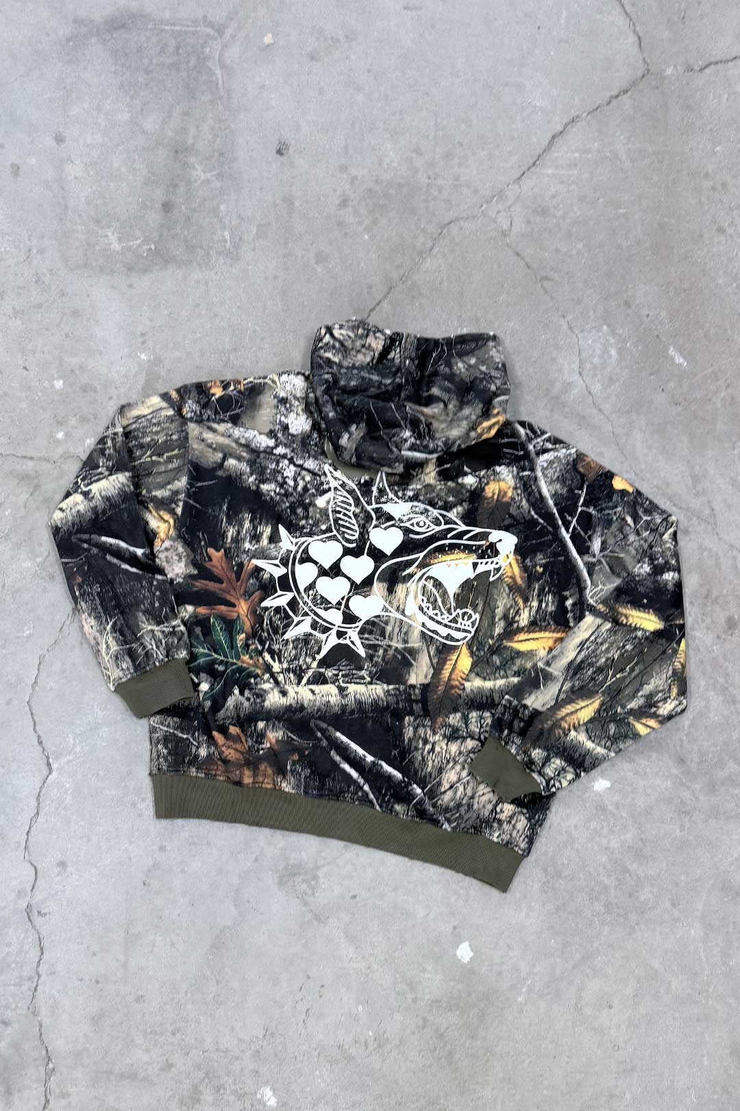 Stealth Heavyweight Oversized Unisex Camo Hoodie - A-1 Thread Vault