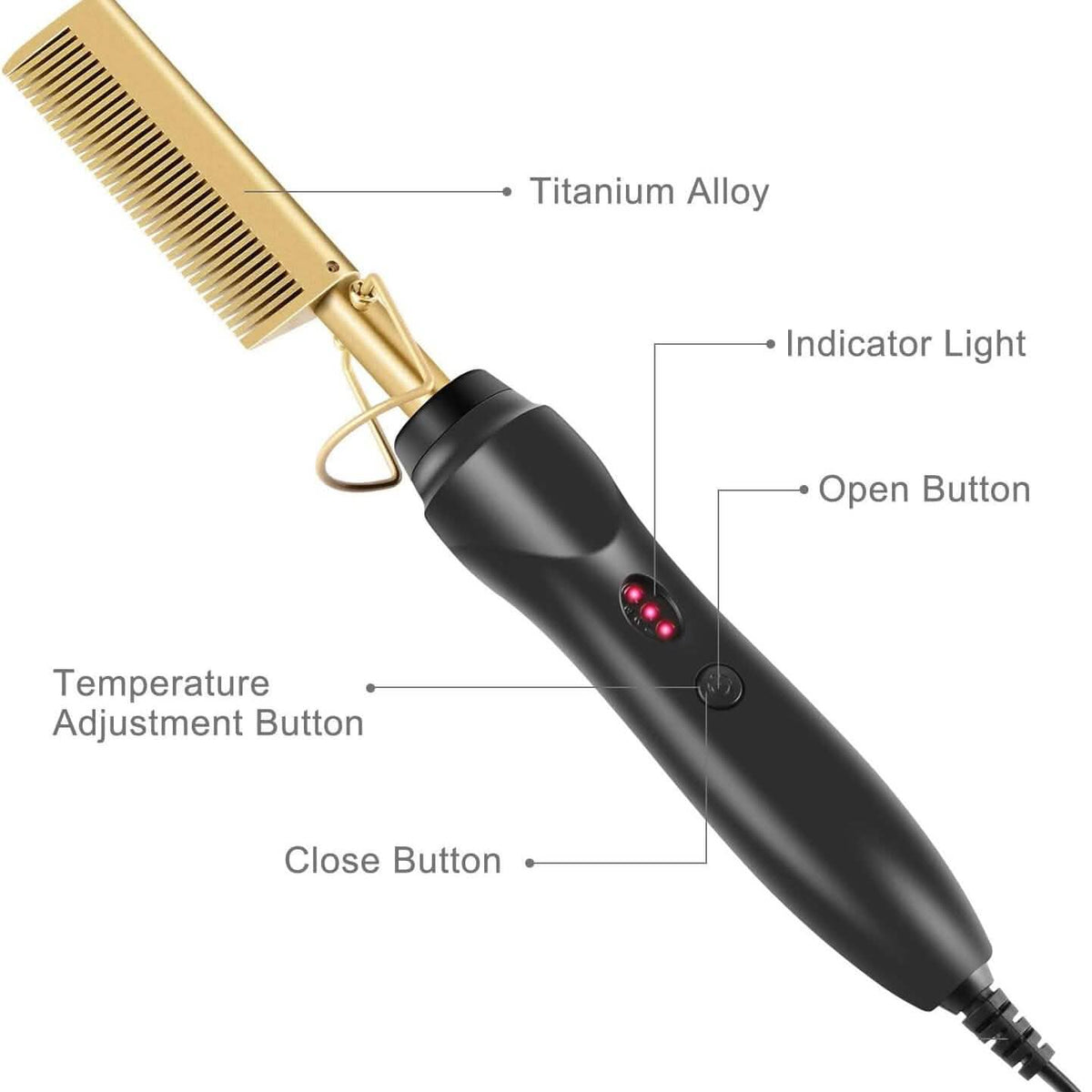 Hot Comb Hair Straightener Comb - A-1 Thread Vault