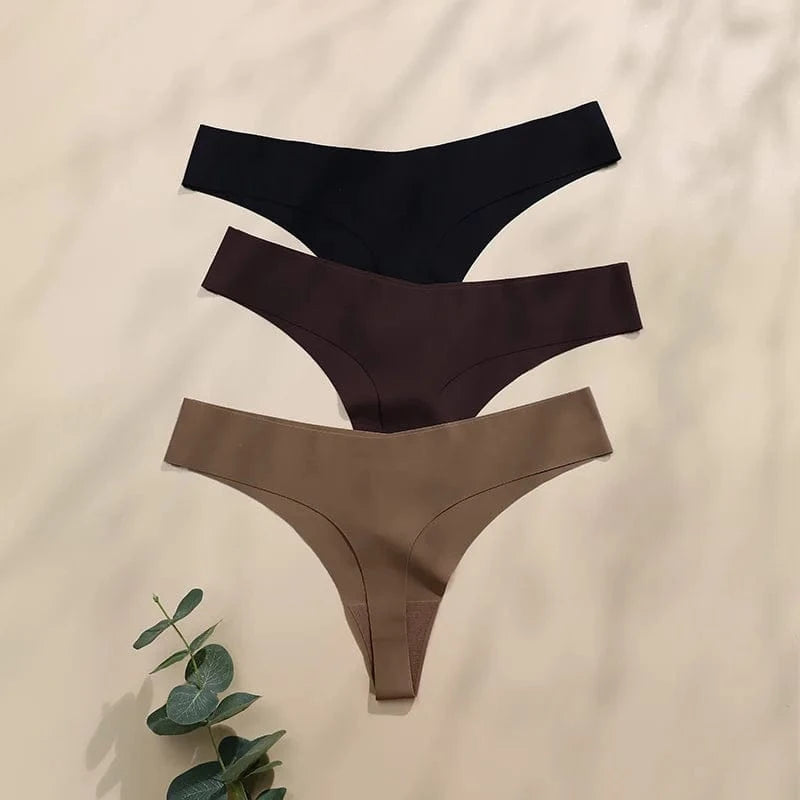 Hot Sale High Quality Latest Design Us Size Stylish Solid Ice Silk Seamless Wireless Bras And Women Underwear Set - A-1 Thread Vault