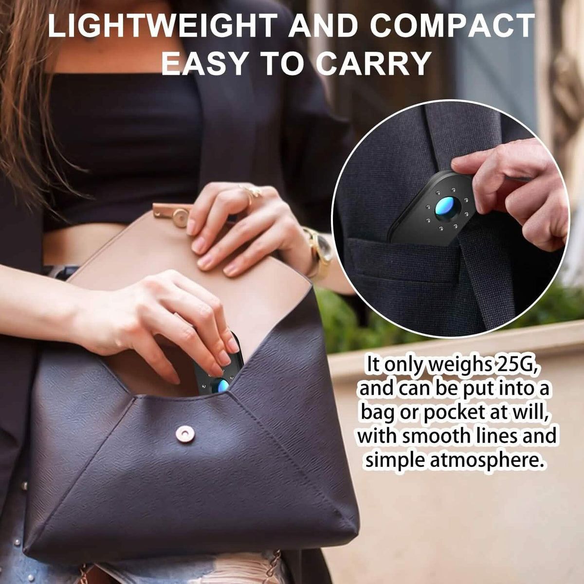 Hotel Hidden Camera Detector Finder, Infrared Detector, Travel Mini Portable Anti-Peeping Anti-Monitoring Camera Scanner - A-1 Thread Vault