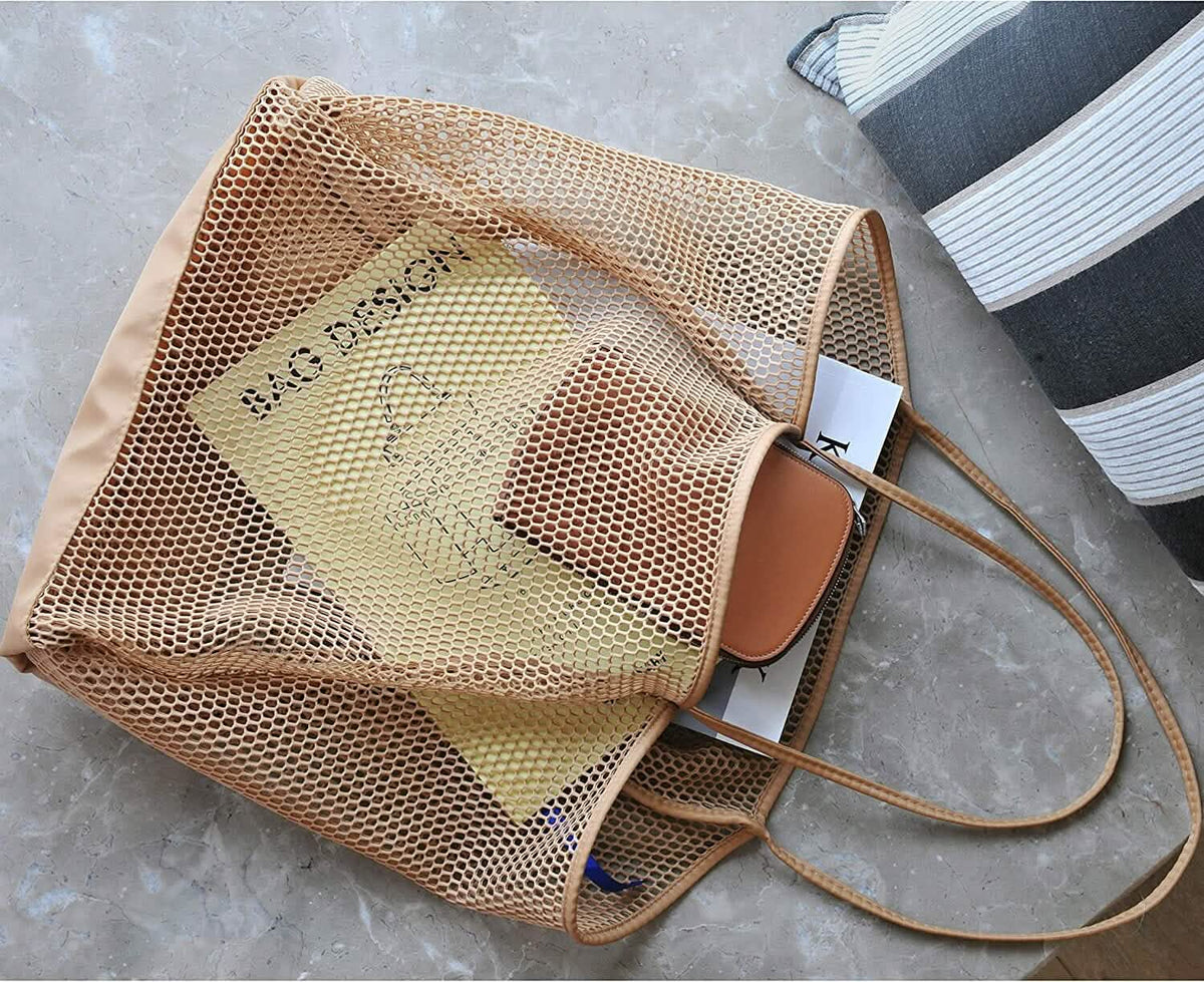 HOXIS Mesh Beach Tote Women's Shoulder Bag - A-1 Thread Vault