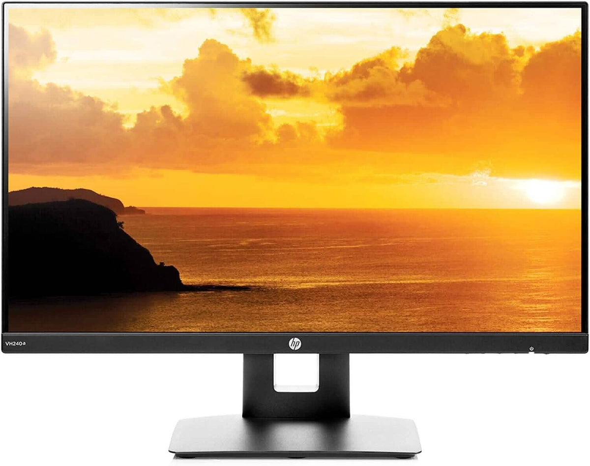 HP 23.8” VH240a IPS FHD LED Monitor HDMI VGA Speakers (Refurbished) - A-1 Thread Vault