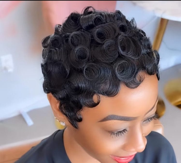 Human Hair Pixie Cut Wig - A-1 Thread Vault