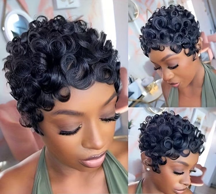 Human Hair Pixie Cut Wig - A-1 Thread Vault