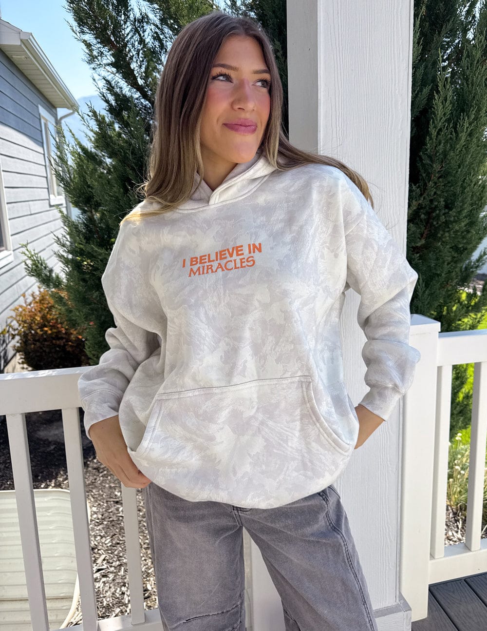 I Believe in Miracles Camo Unisex Hoodie - A-1 Thread Vault