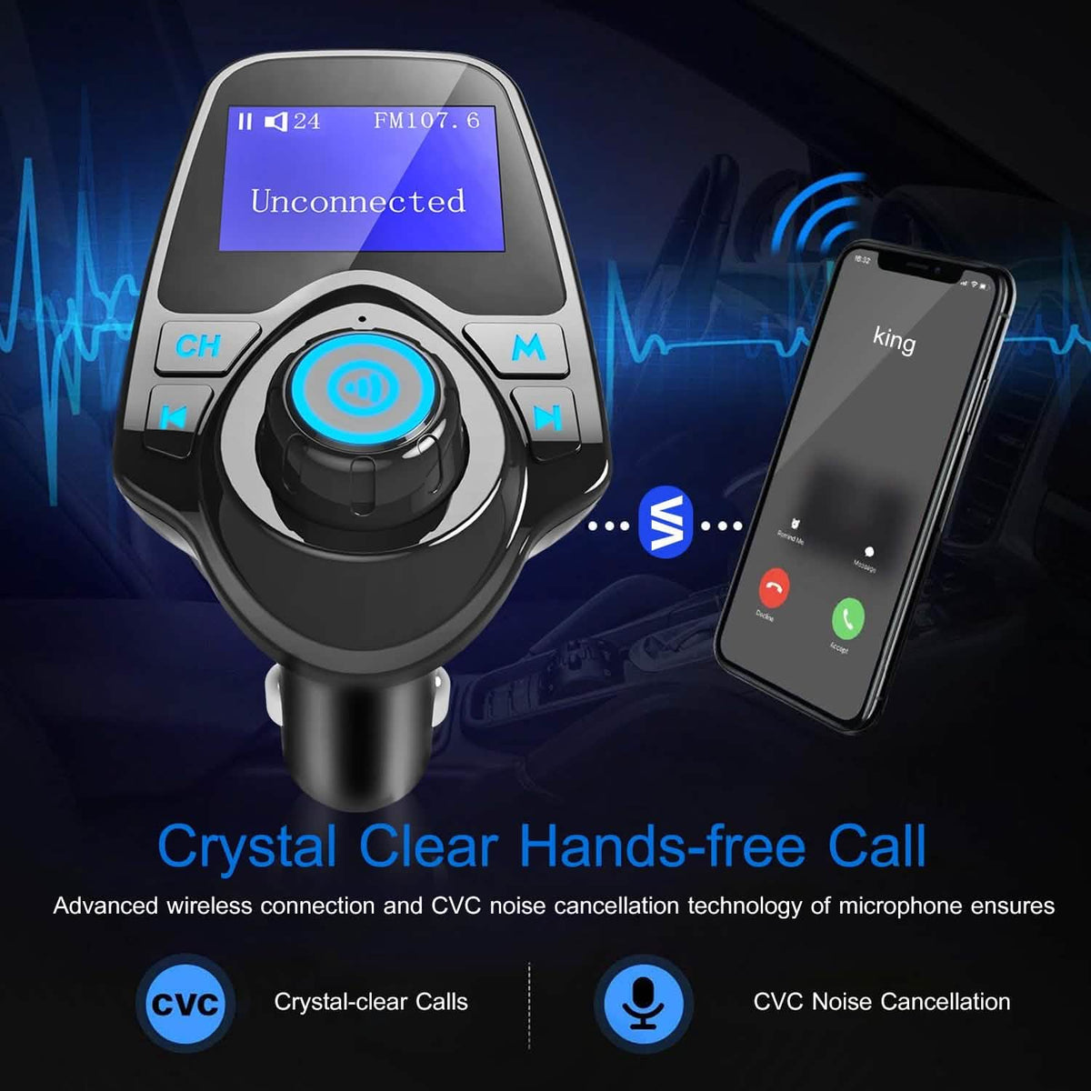 iMounTek Car Wireless FM Transmitter - A-1 Thread Vault