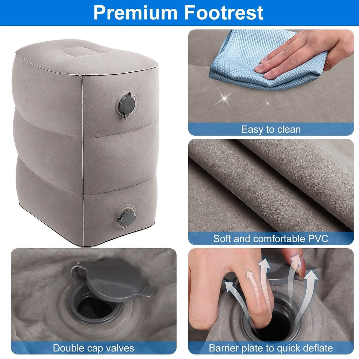 Inflatable Foot Rest with Air Bag - A-1 Thread Vault