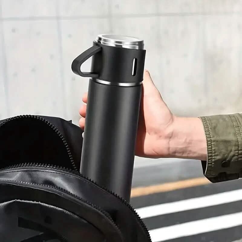 Insulated Stainless Steel Vacuum Flask Set - A-1 Thread Vault