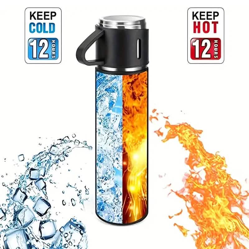 Insulated Stainless Steel Vacuum Flask Set - A-1 Thread Vault