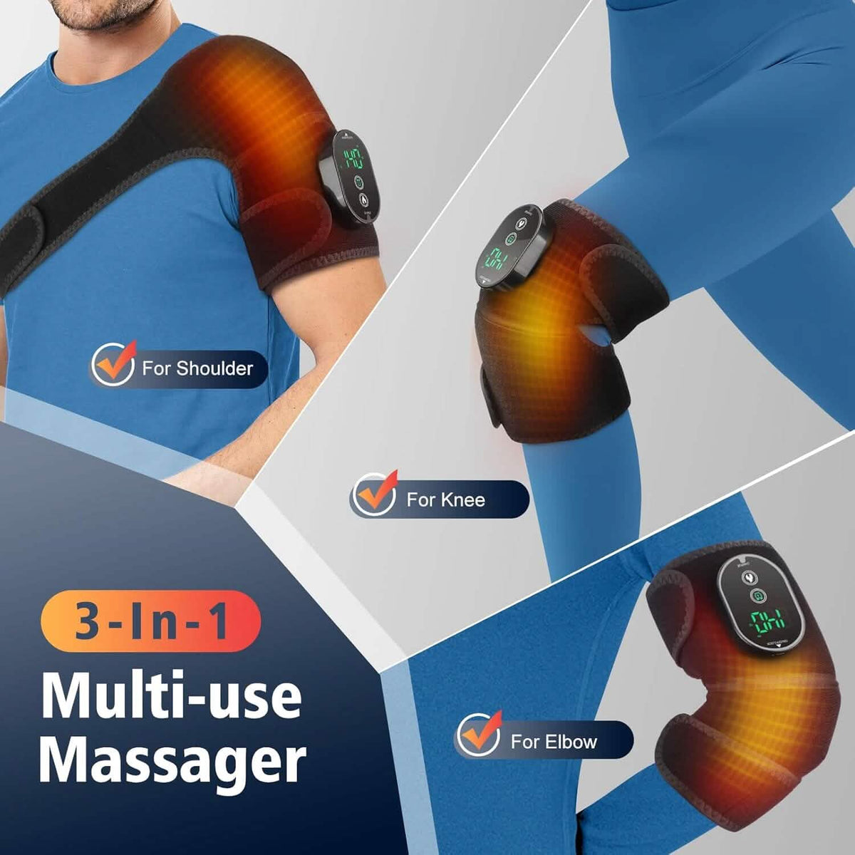 Intelligent Heat Therapy Cordless Knee Brace Wrap - A-1 Thread Vault