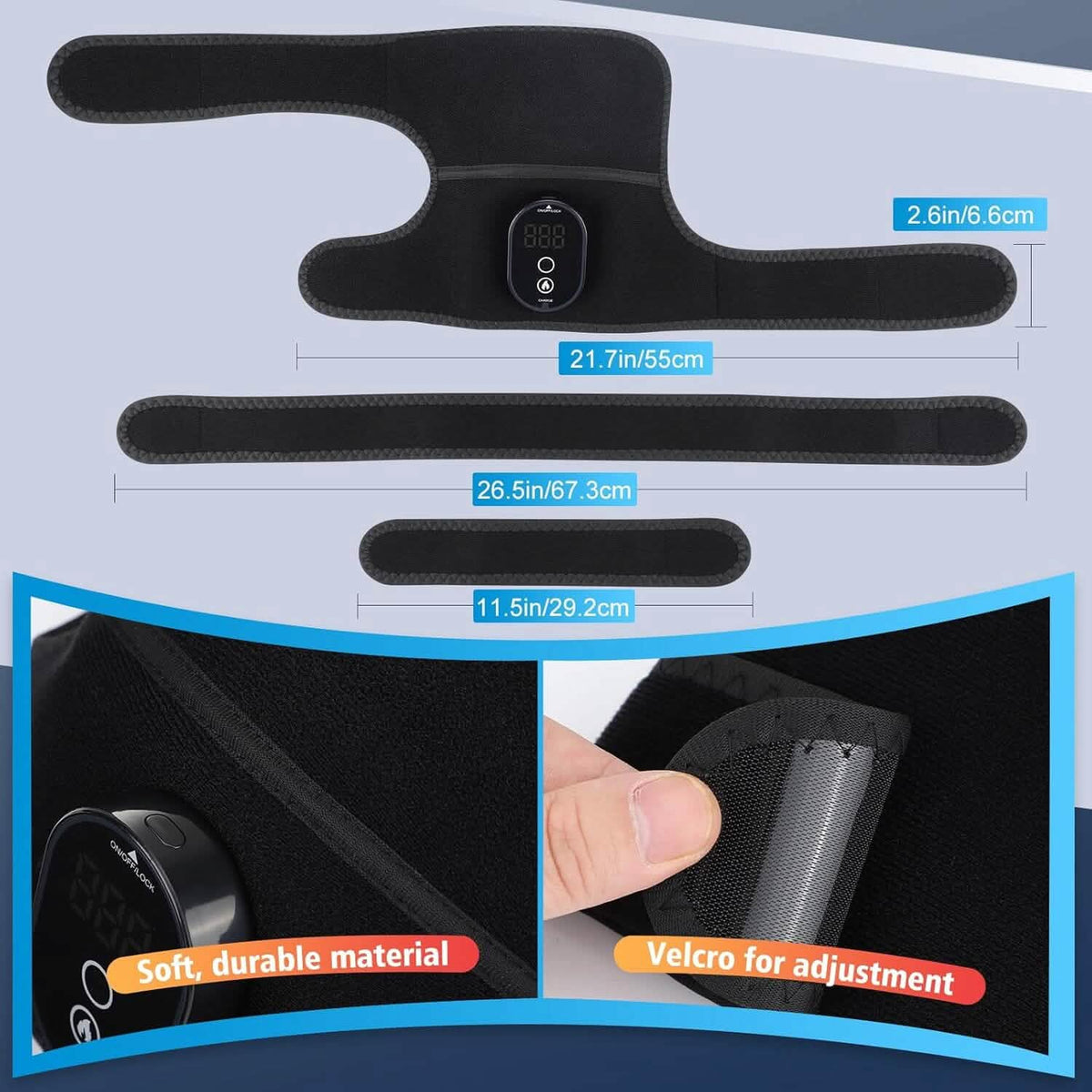 Intelligent Heat Therapy Cordless Knee Brace Wrap - A-1 Thread Vault