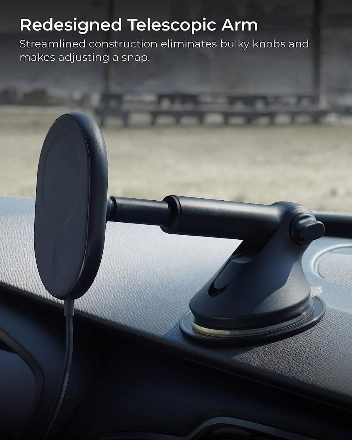 iOttie Velox MagSafe Compatible Magnetic Wireless Dashboard - A-1 Thread Vault