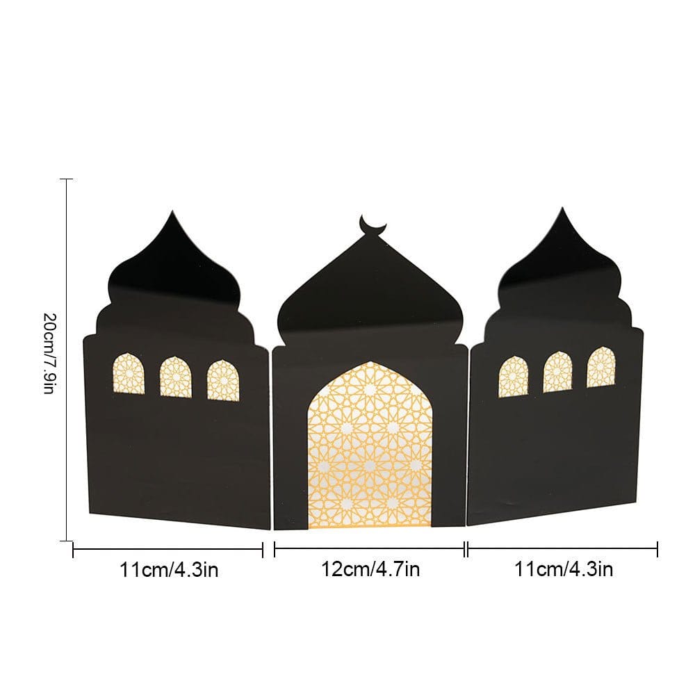 Islamic Acrylic Folding Screen Hollow Pattern Desktop Decor (MAC402) - A-1 Thread Vault