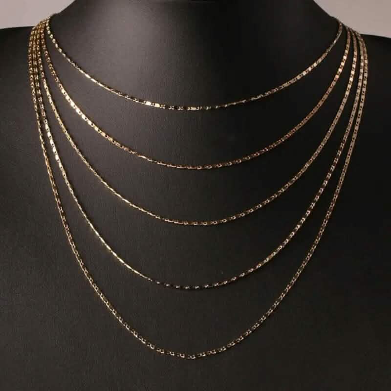Italian 18K Gold Plated Punk Chain Necklace - A-1 Thread Vault
