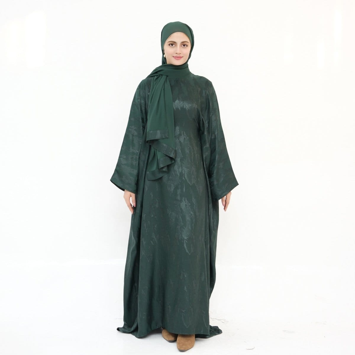 Jacquard Batwing Maxi Abaya(MA447) - A-1 Thread Vault