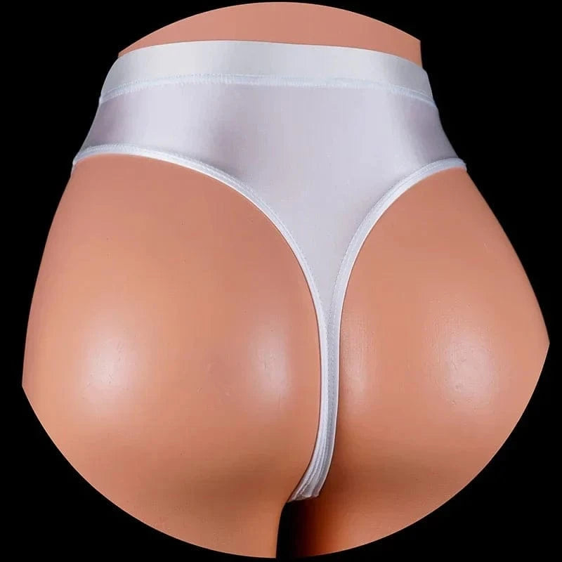 Japan Style Women Sexy thongs Shiny Smooth High Waist G-string Sexy T-Back lingerie Thong UnderWear Satin Glossy Femme Tight - A-1 Thread Vault