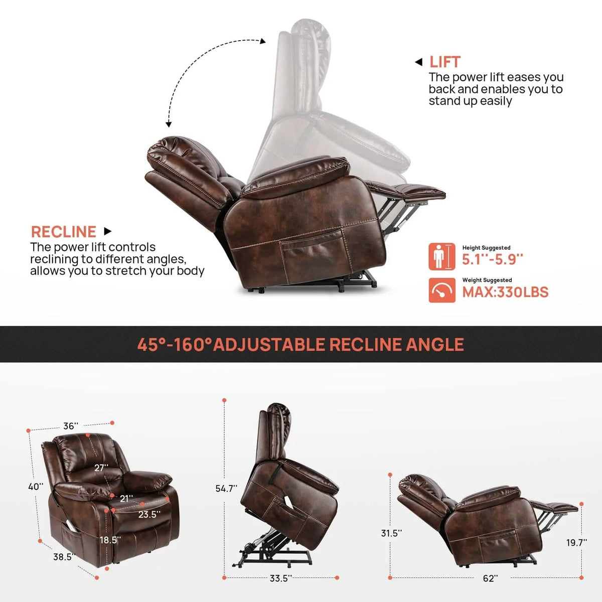 K925 Power Lift Chair - A-1 Thread Vault
