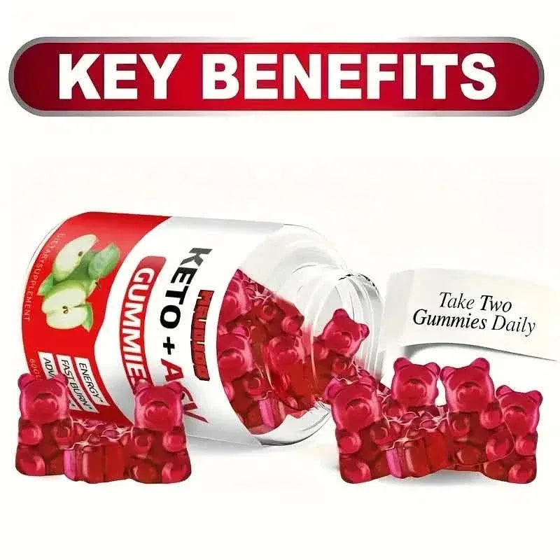 KETO +ACV Gummies Apple Cider Vinegar & B12 - A-1 Thread Vault