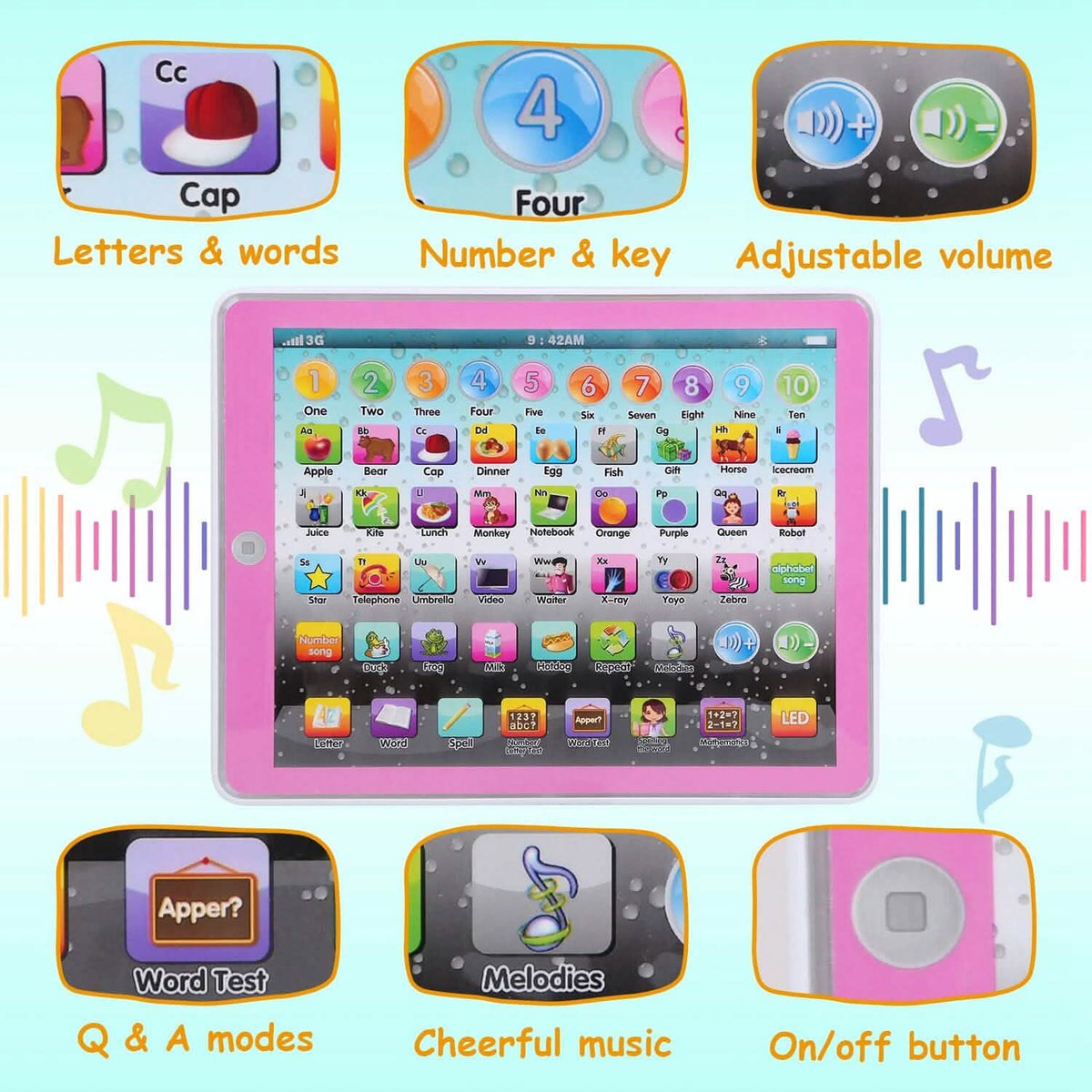 Kid Baby Toddler Educational Tablet Toy - A-1 Thread Vault