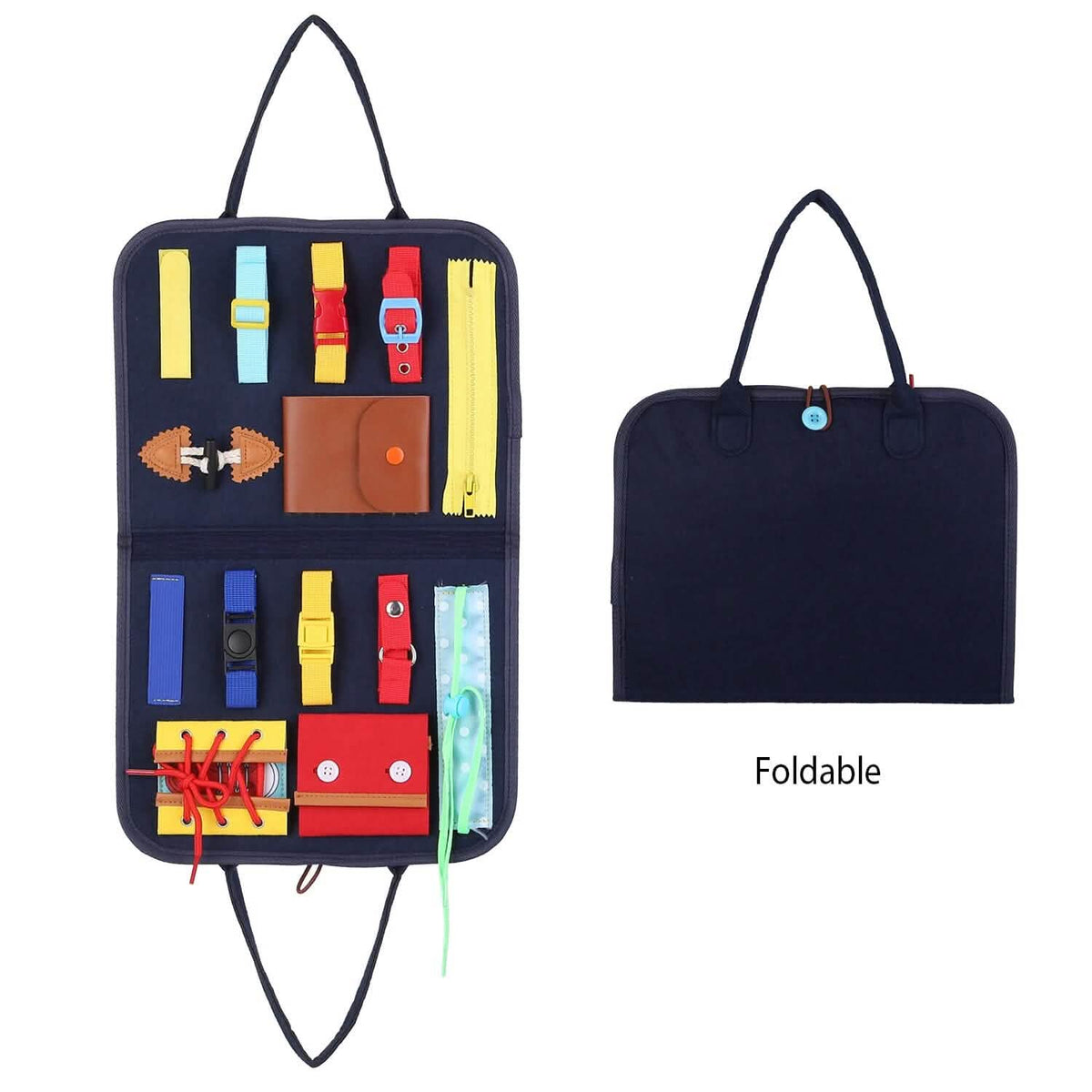 Kids Busy Board Sensory Activity Board Preschool Learning Toys - A-1 Thread Vault