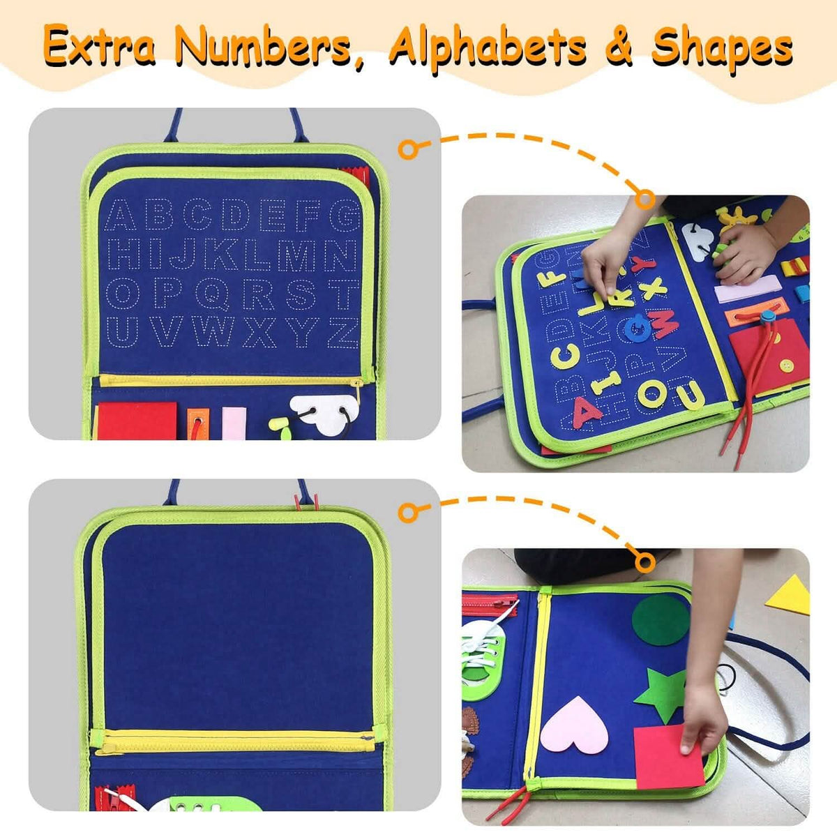 Kids Busy Board Sensory Activity Board Preschool Learning Toys - A-1 Thread Vault