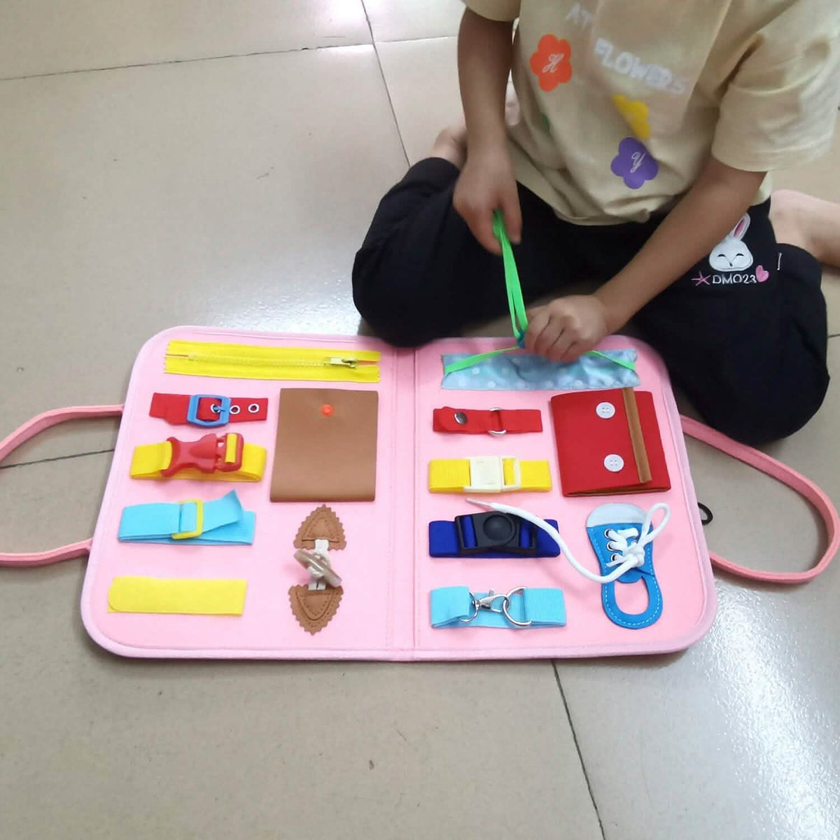 Kids Busy Board Sensory Activity Board Preschool Learning Toys - A-1 Thread Vault