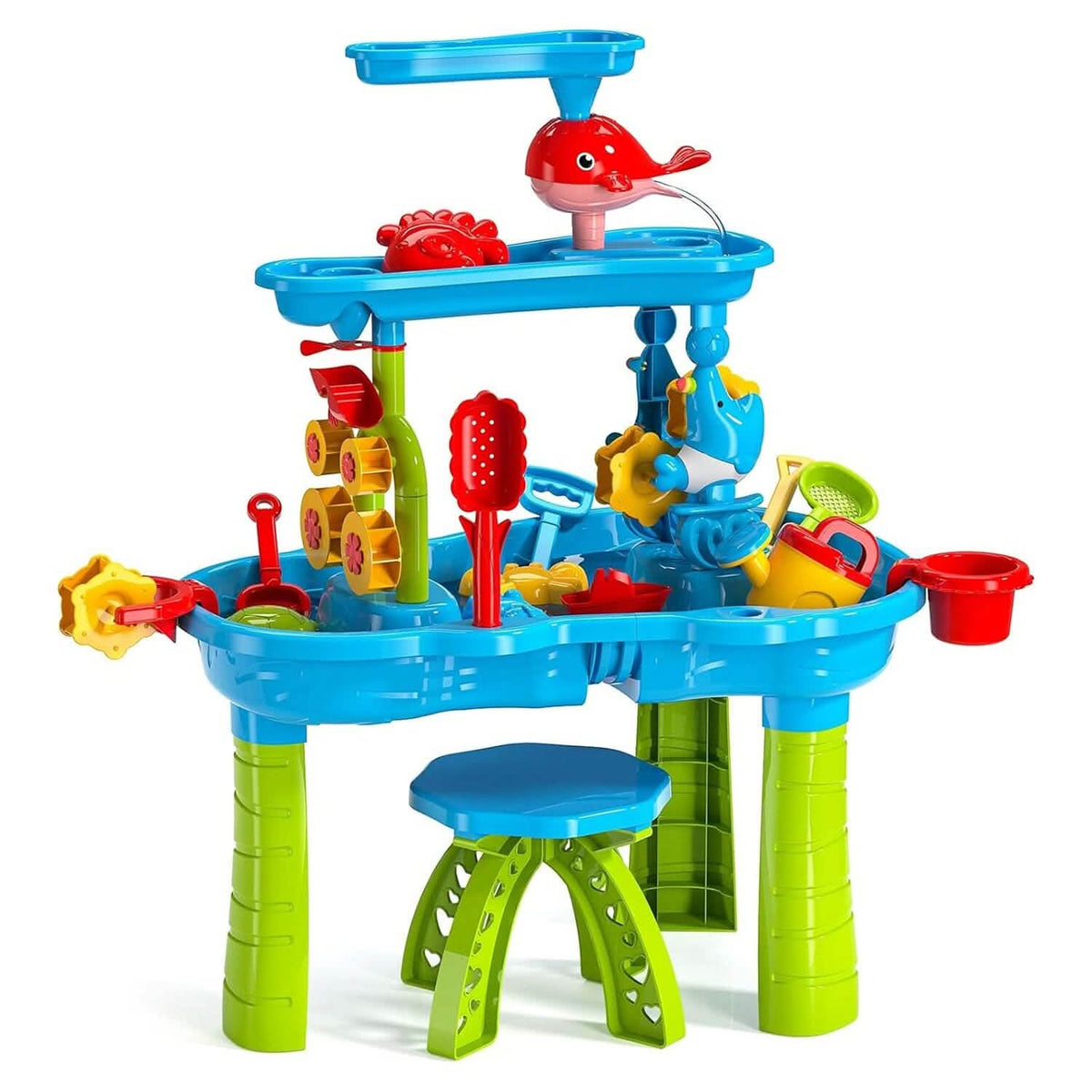 Kids Sand Water Table for 3-6 Years Old Sensory Exercise Friendship Building - A-1 Thread Vault