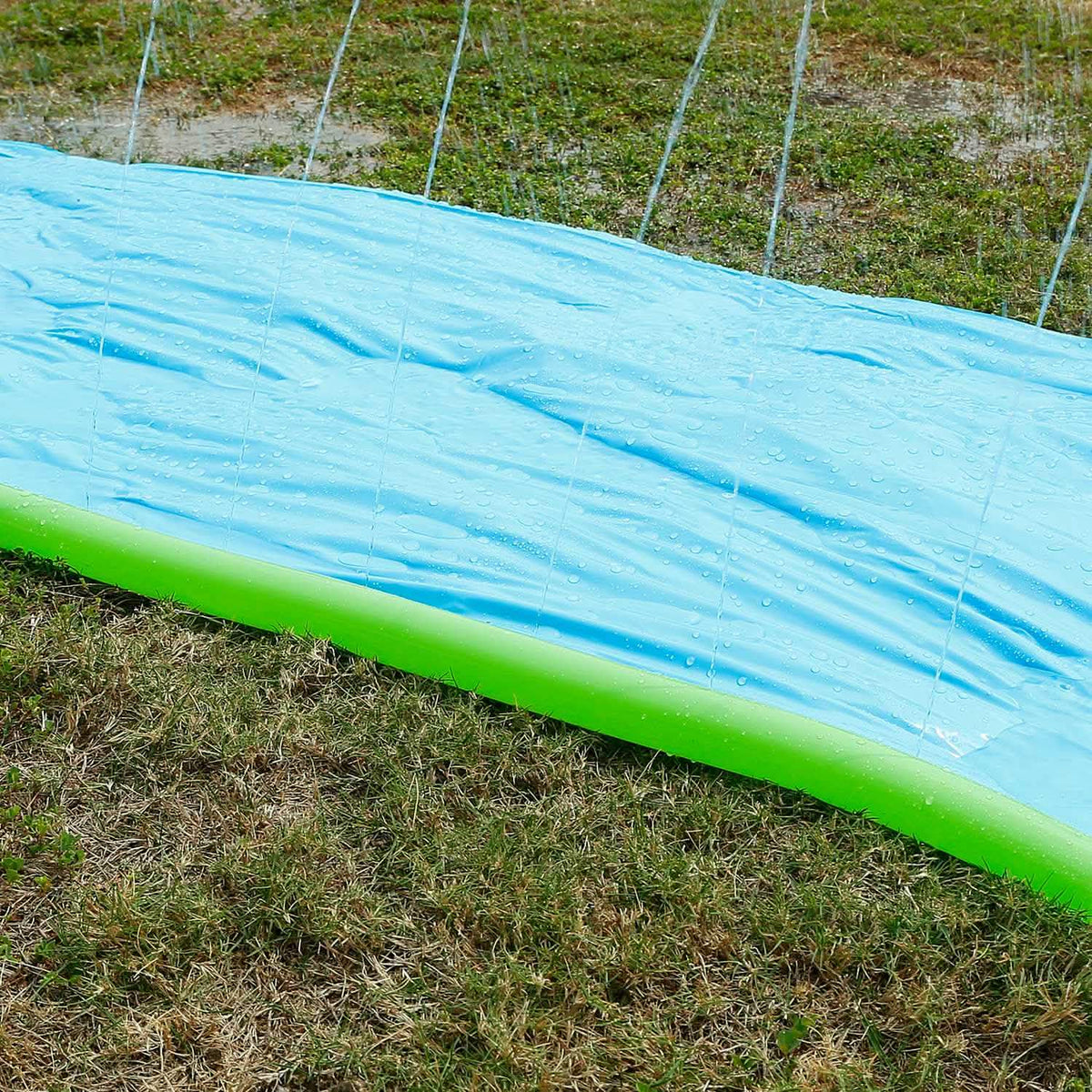 Kids Single Water Slide Lawn Surfing Racing Lane Slip Splash Spray Sprinkler - A-1 Thread Vault