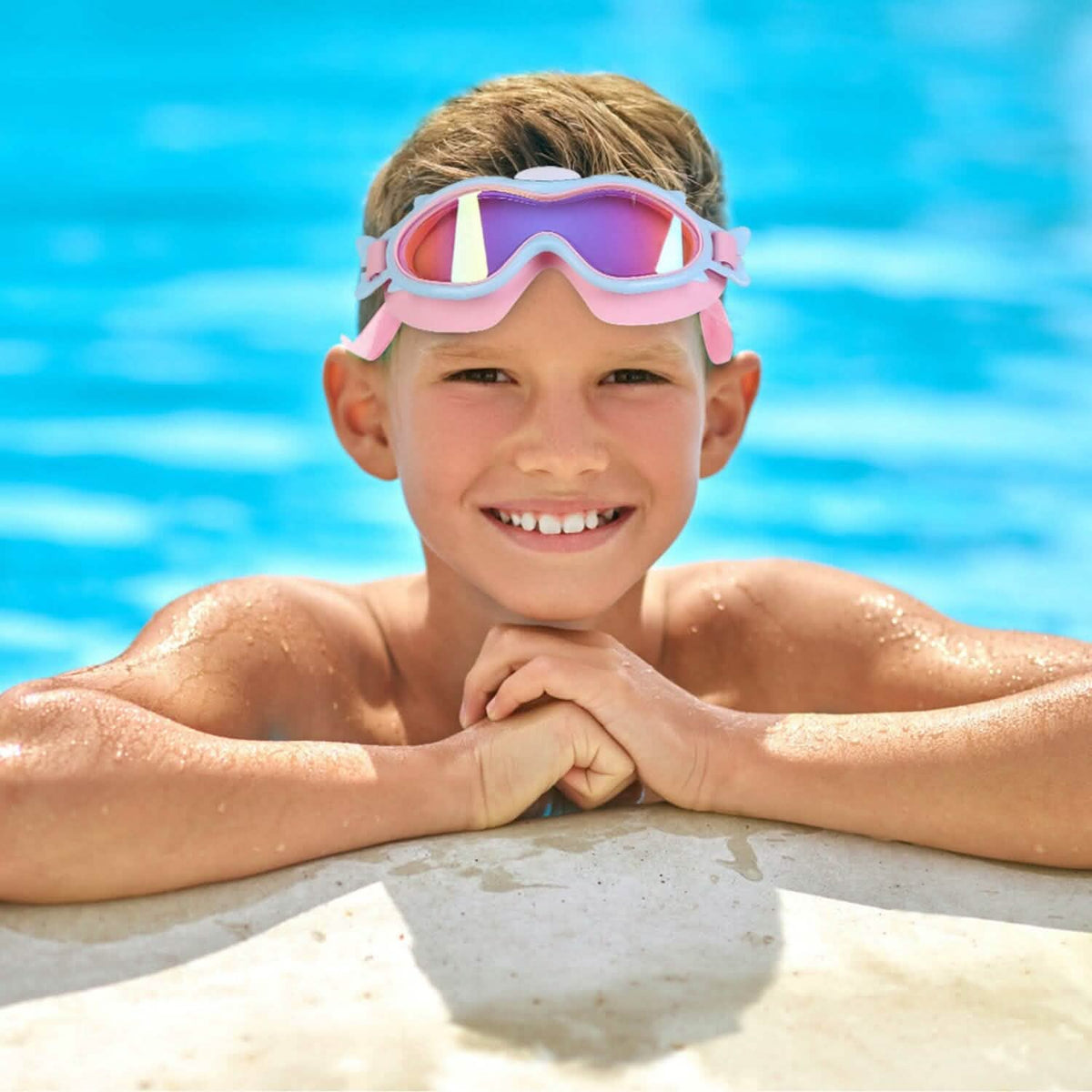 Kids Swim Goggles with Ear Plugs UV Protection Anti-Fog Leak Proof - A-1 Thread Vault