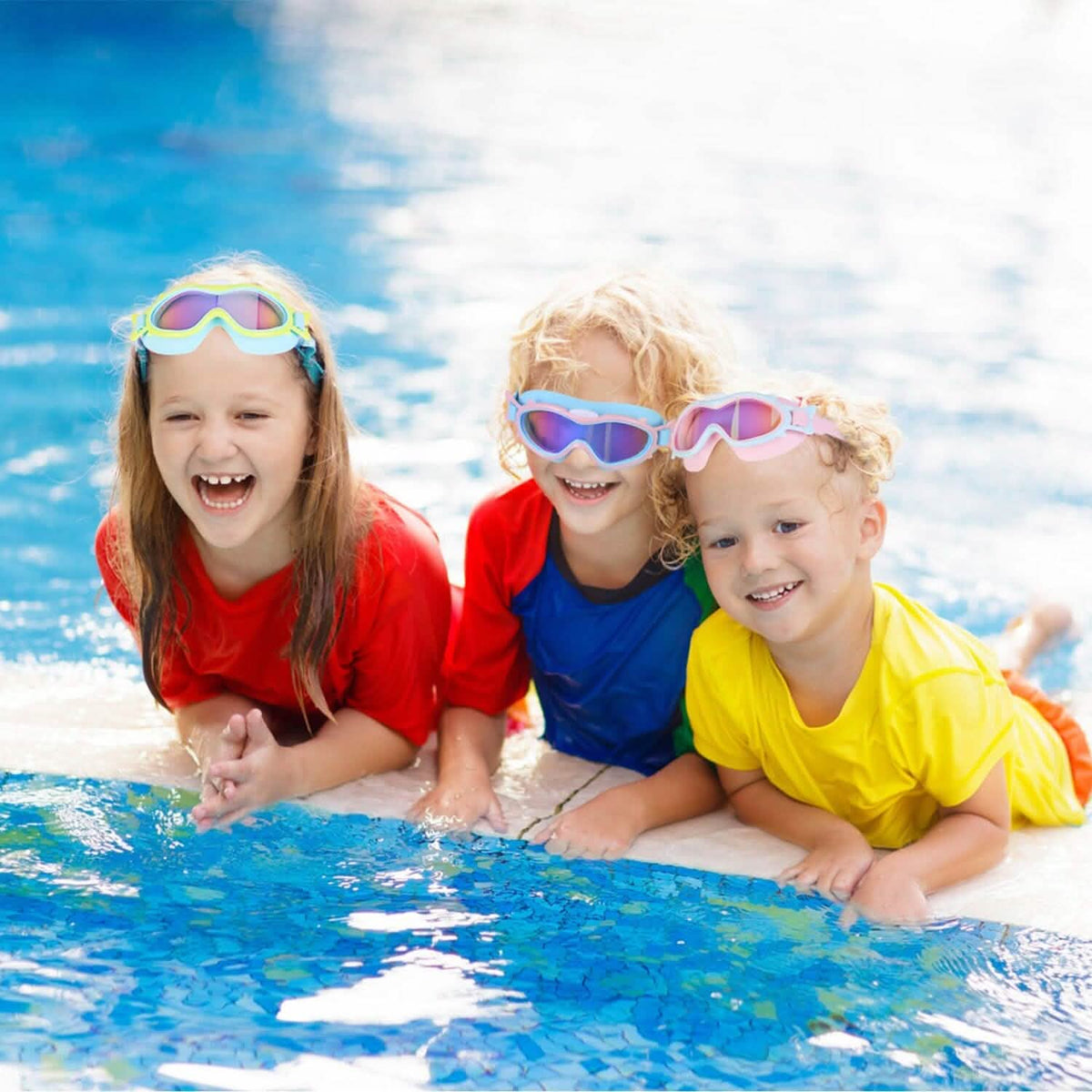 Kids Swim Goggles with Ear Plugs UV Protection Anti-Fog Leak Proof - A-1 Thread Vault