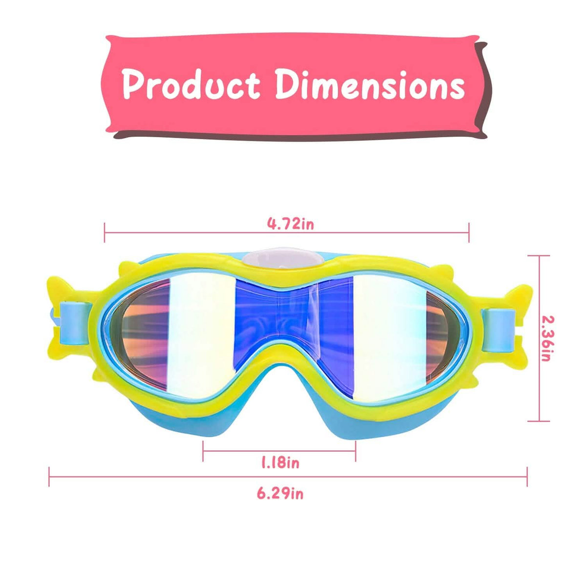 Kids Swim Goggles with Ear Plugs UV Protection Anti-Fog Leak Proof - A-1 Thread Vault