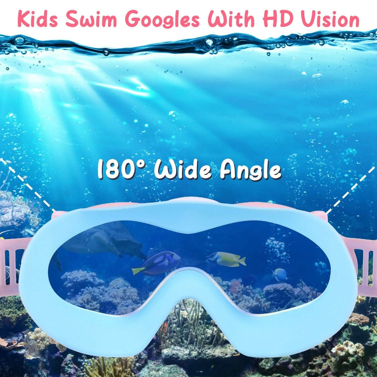 Kids Swim Goggles with Ear Plugs UV Protection Anti-Fog Leak Proof - A-1 Thread Vault