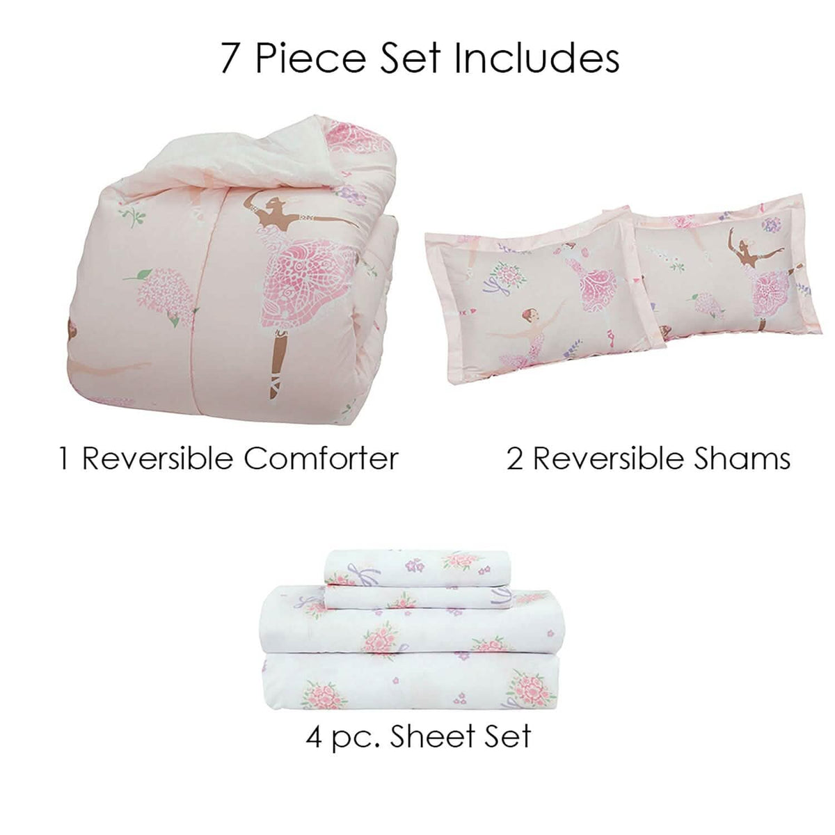 Kidz Mix Dancing Ballerinas Bed in a Bag - A-1 Thread Vault