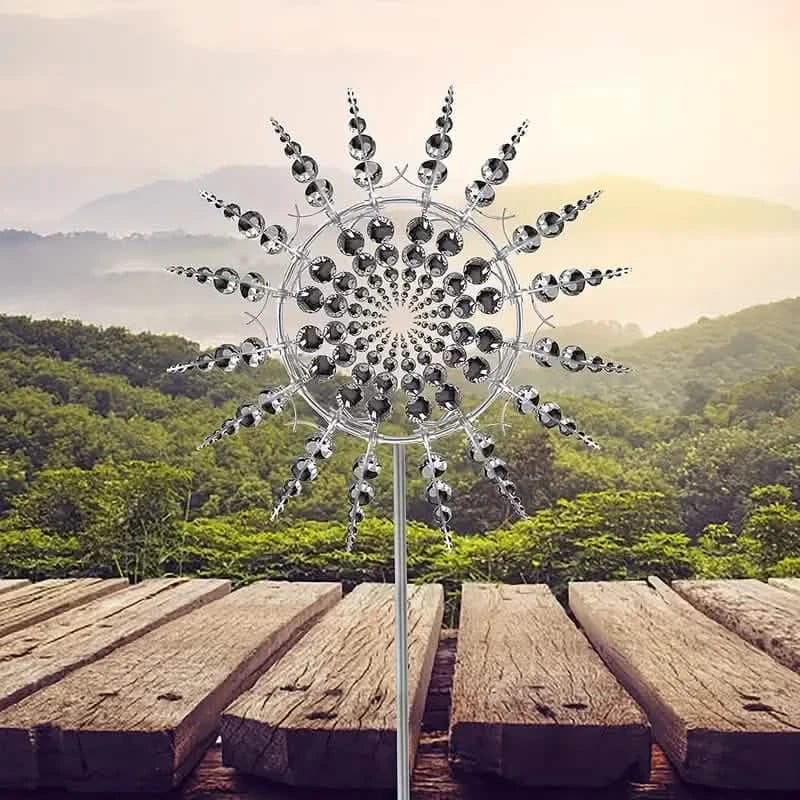 Kinetic Wind Sculptures & Spinners 3D Wind Spinner Wind Powered Wind Art - A-1 Thread Vault