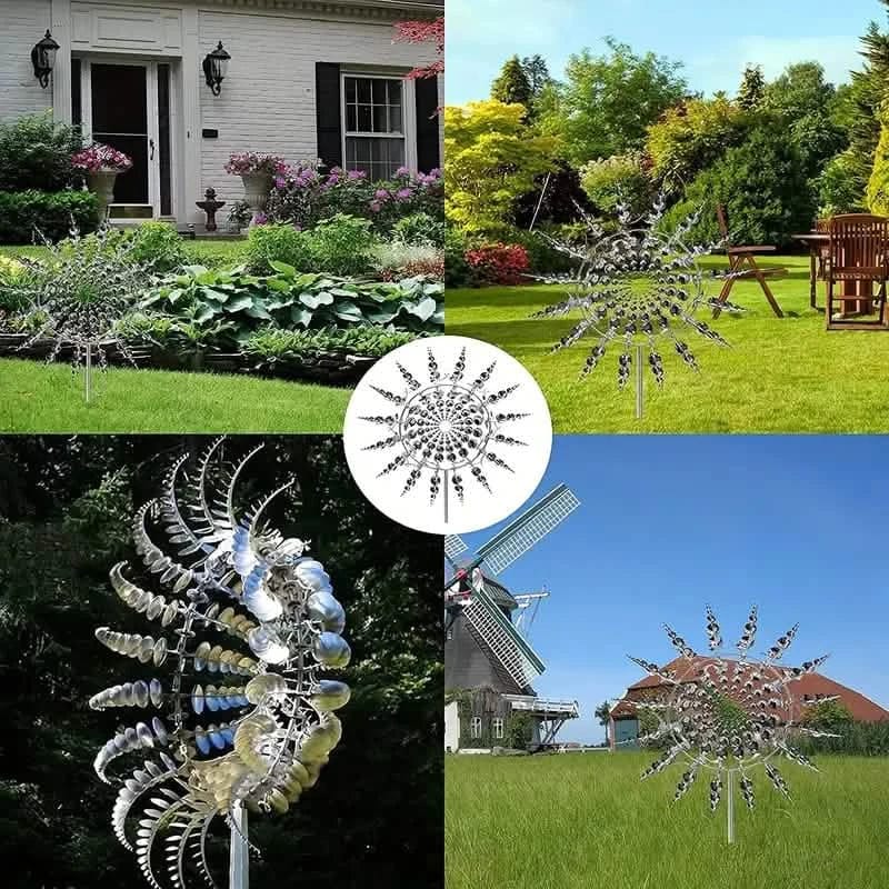 Kinetic Wind Sculptures & Spinners 3D Wind Spinner Wind Powered Wind Art - A-1 Thread Vault