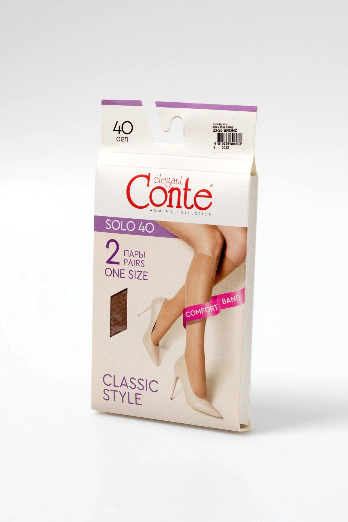 Knee Highs Conte Solo 40 Den (2 pairs) - A-1 Thread Vault