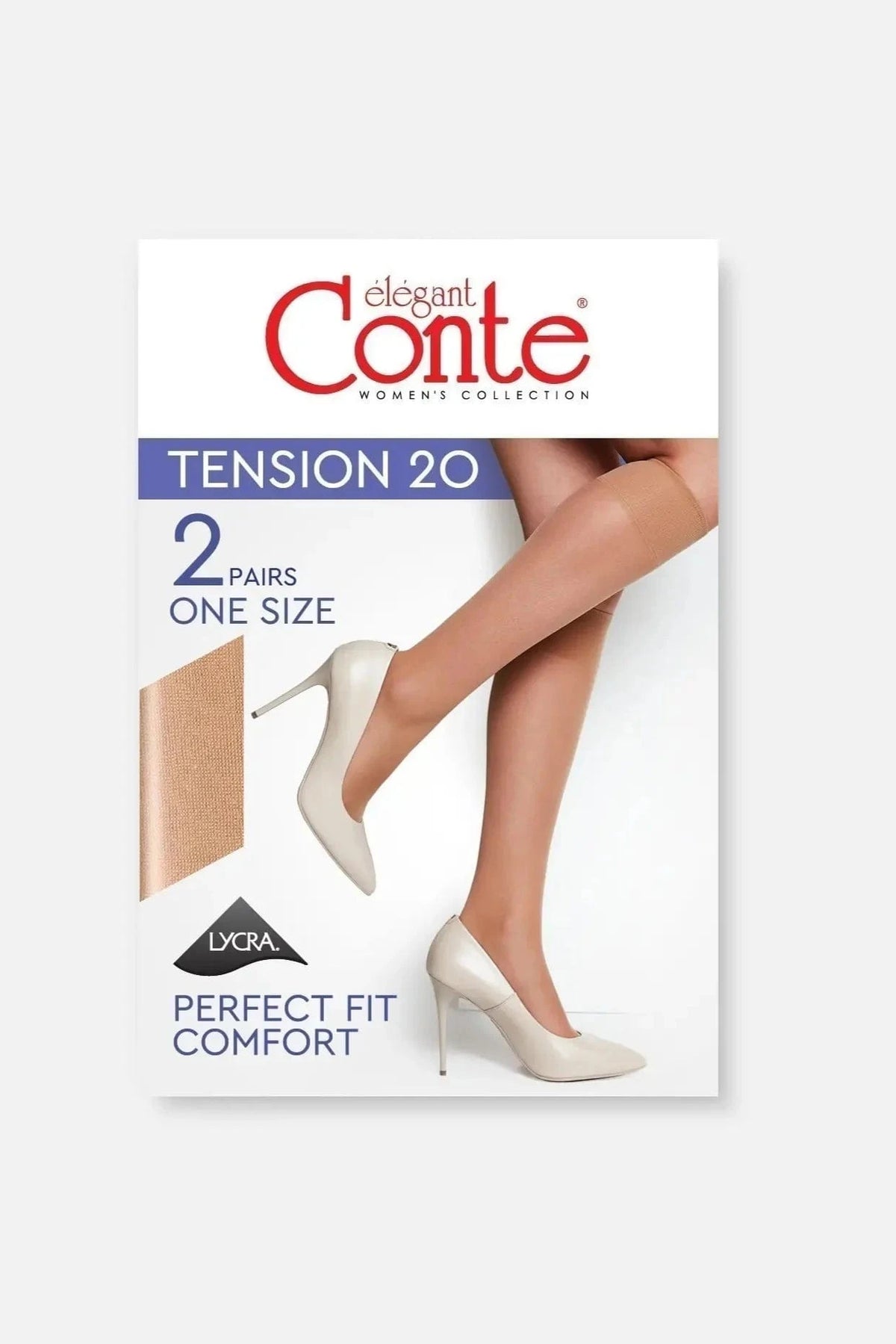 Knee Highs Conte Tension 20 Den (2 pairs) - A-1 Thread Vault