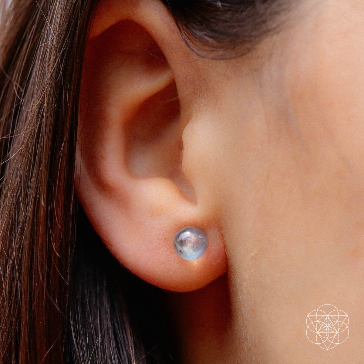 Labradorite Stabilization Earrings - A-1 Thread Vault