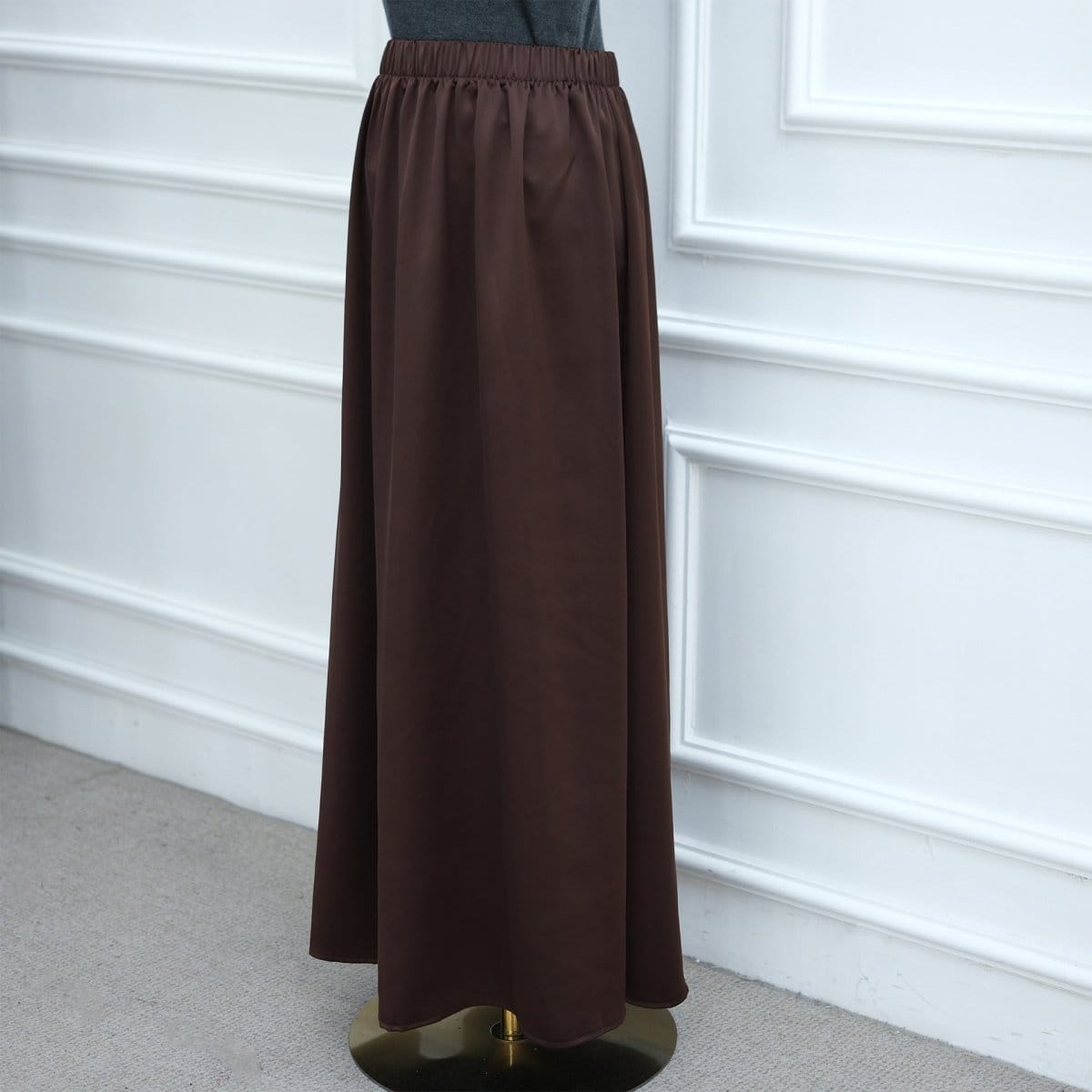 Lace Trim Contrast Panel Satin Top(MS407) - A-1 Thread Vault