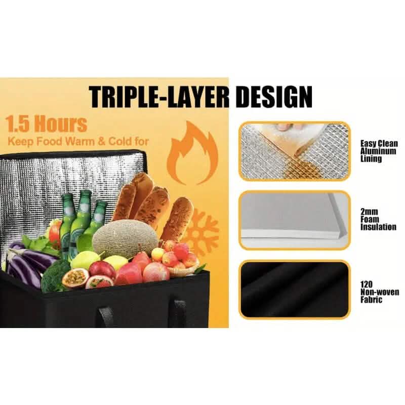 Large Capacity Insulated Food Cooler Bag - A-1 Thread Vault