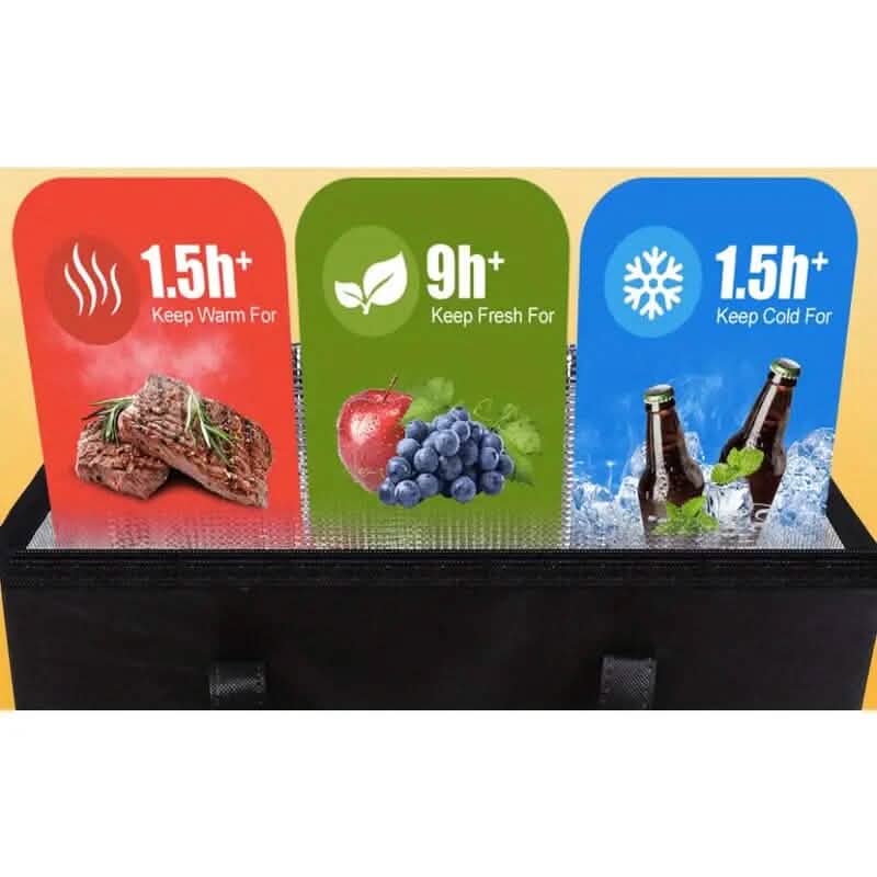 Large Capacity Insulated Food Cooler Bag - A-1 Thread Vault