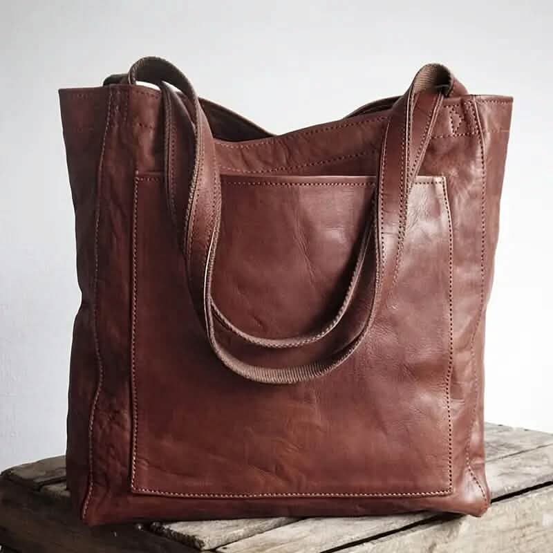 Large Capacity Soft Leather Handbags for Women - A-1 Thread Vault