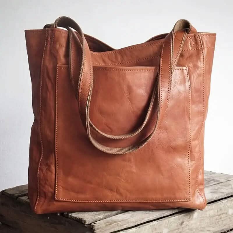 Large Capacity Soft Leather Handbags for Women - A-1 Thread Vault